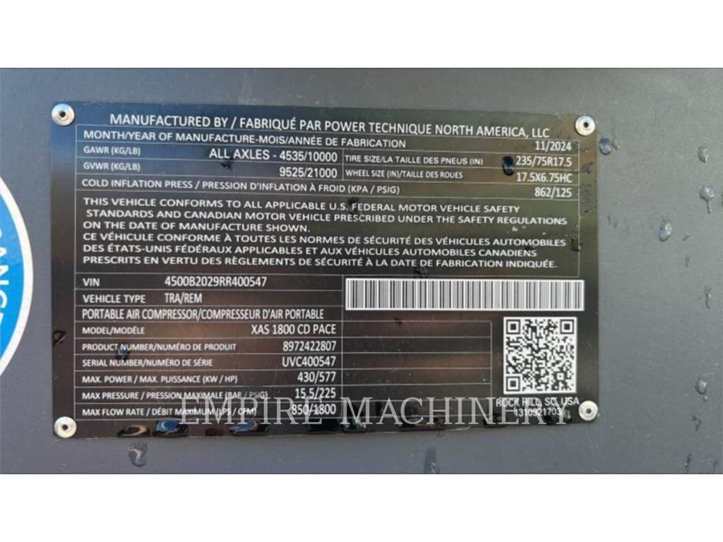 Atlas Copco XAS1800CD Kompresoriai