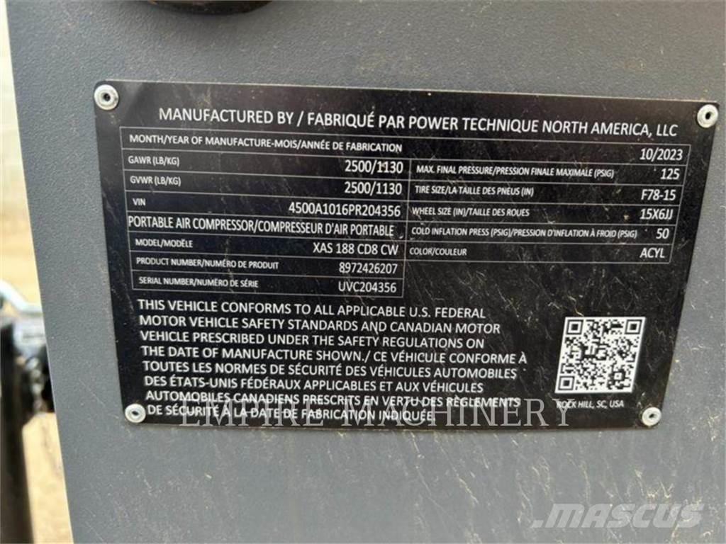 Atlas Copco XAS188CD Kompresoriai