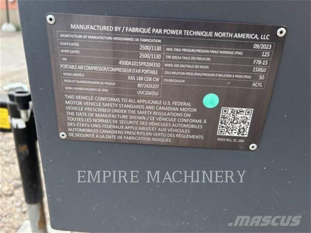 Atlas Copco XAS188CD Kompresoriai