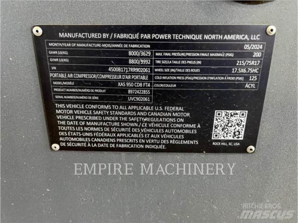 Atlas Copco XAS950CD Kompresoriai