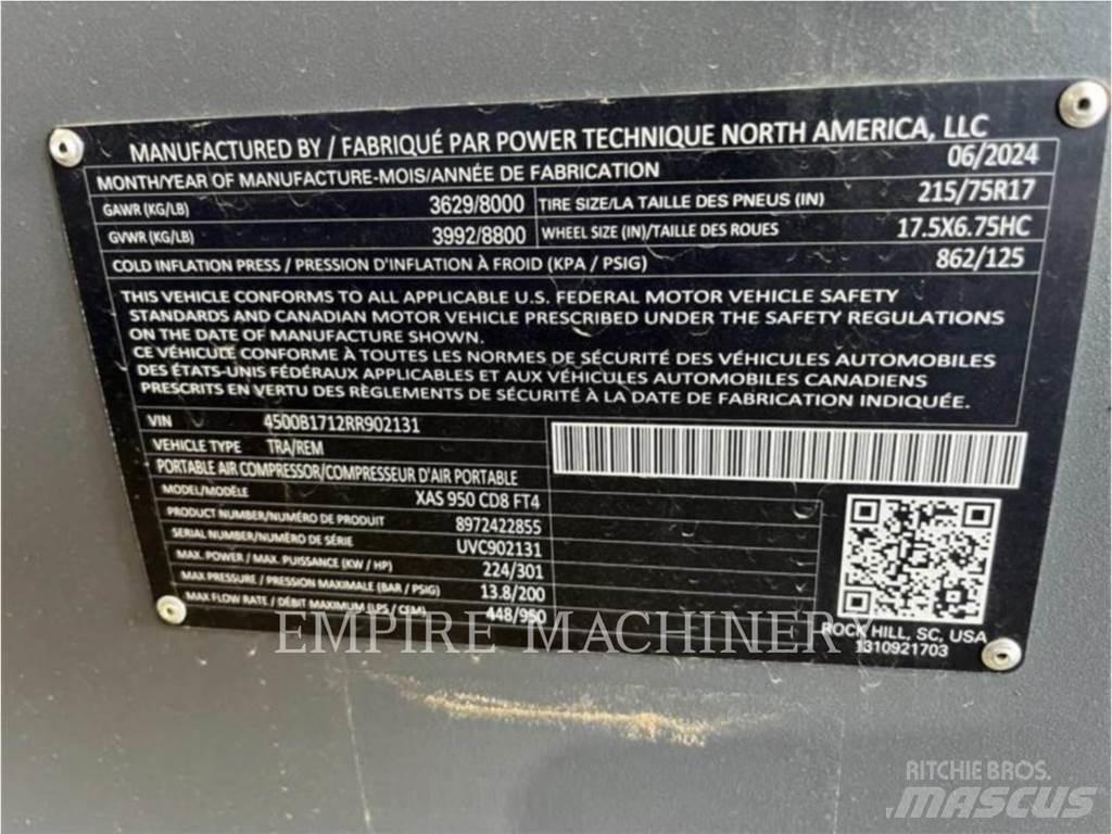 Atlas Copco XAS950CD Kompresoriai