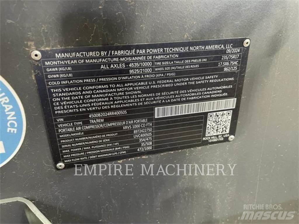 Atlas Copco XRVS1000CD Kompresoriai