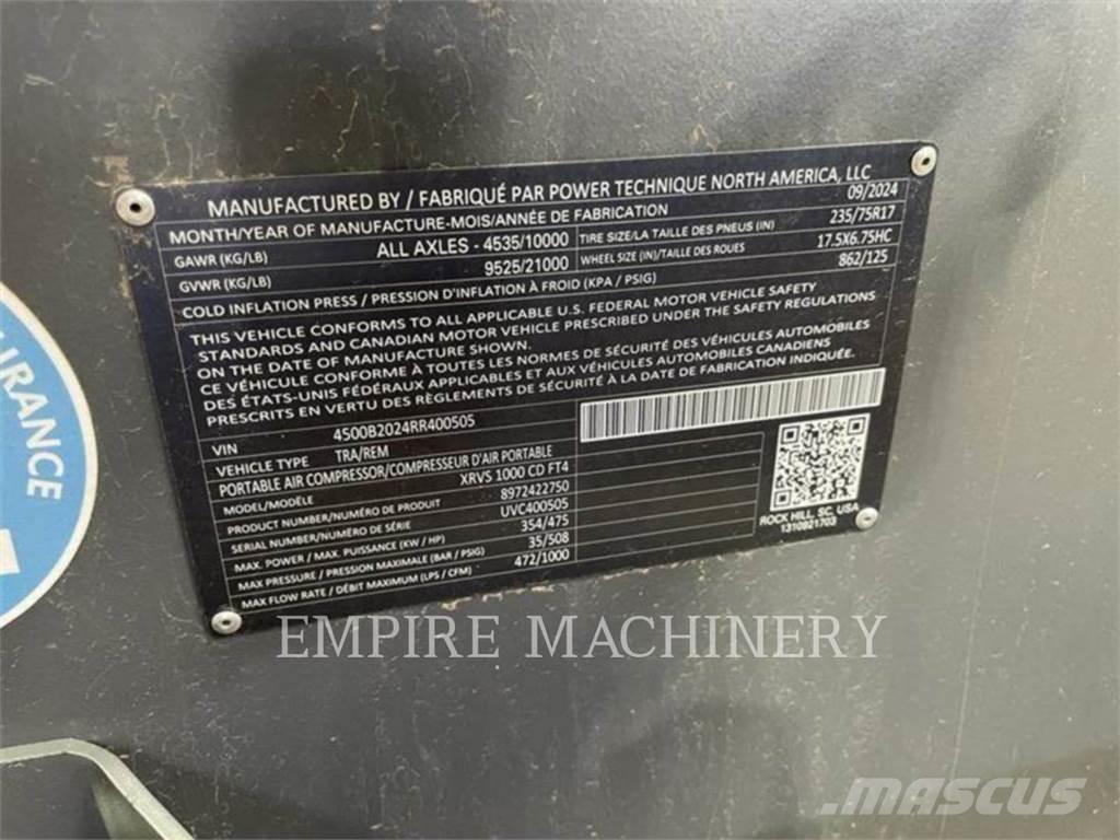 Atlas Copco XRVS1000CD Kompresoriai