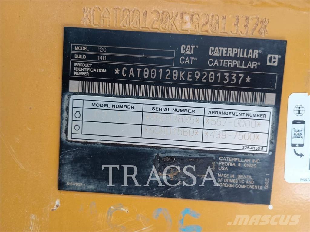 CAT 120 Greideriai