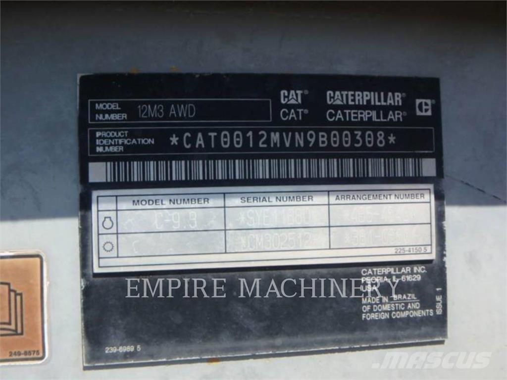 CAT 12M3 AWD Greideriai