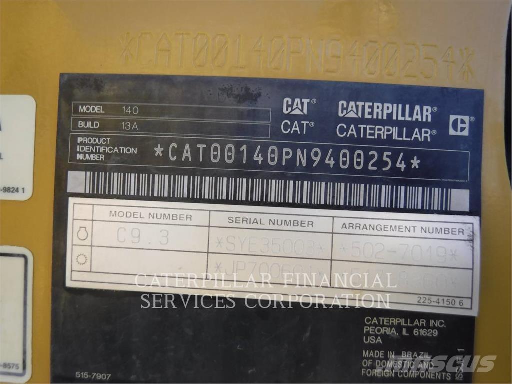 CAT 140-13 Greideriai
