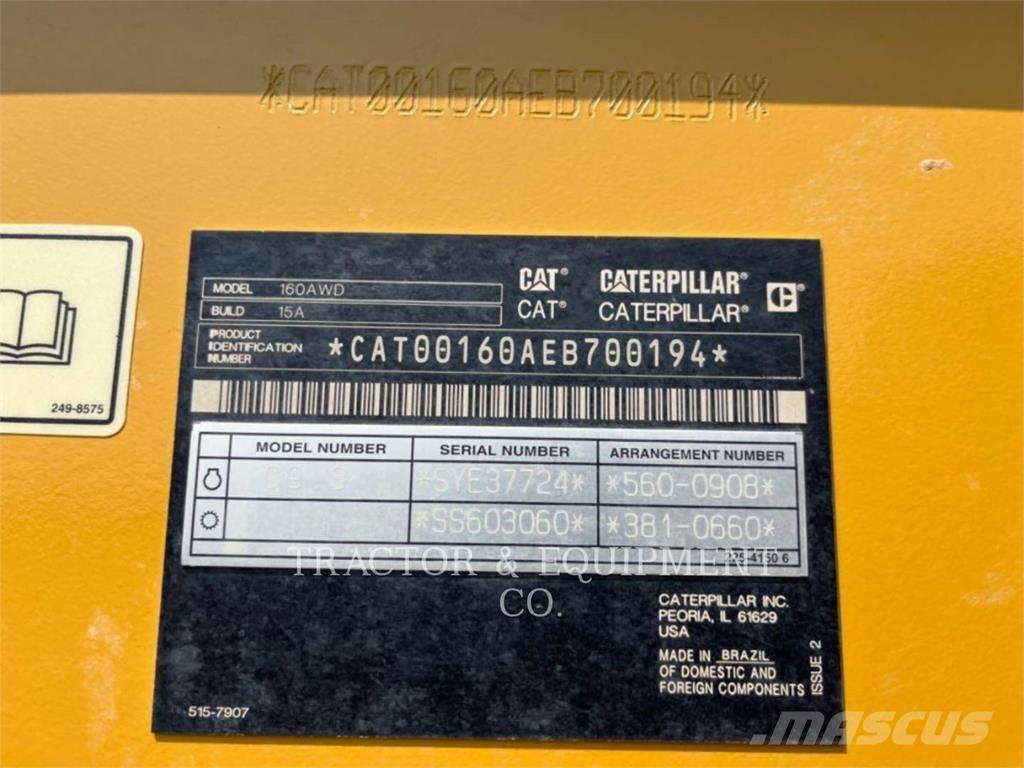 CAT 160 AWD Greideriai