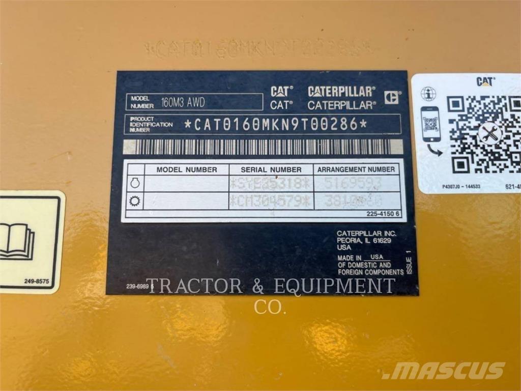 CAT 160M3 AWD Greideriai