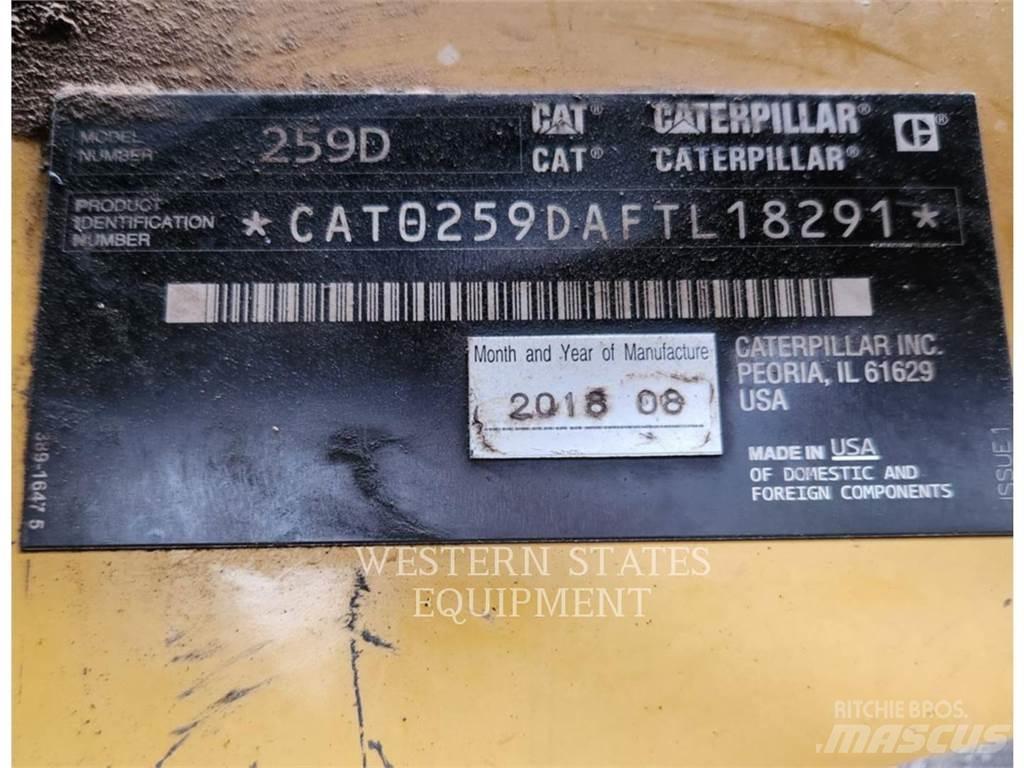 CAT 259D Krautuvai su šoniniu pasukimu