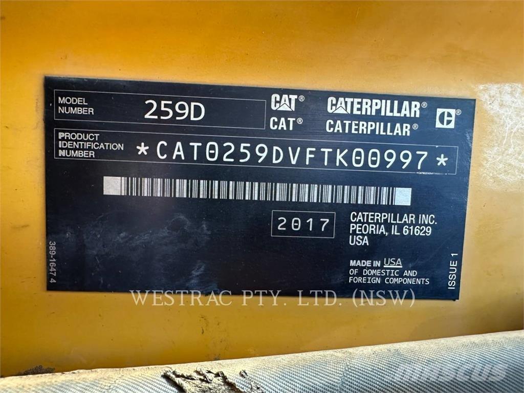 CAT 259D Vikšriniai krautuvai