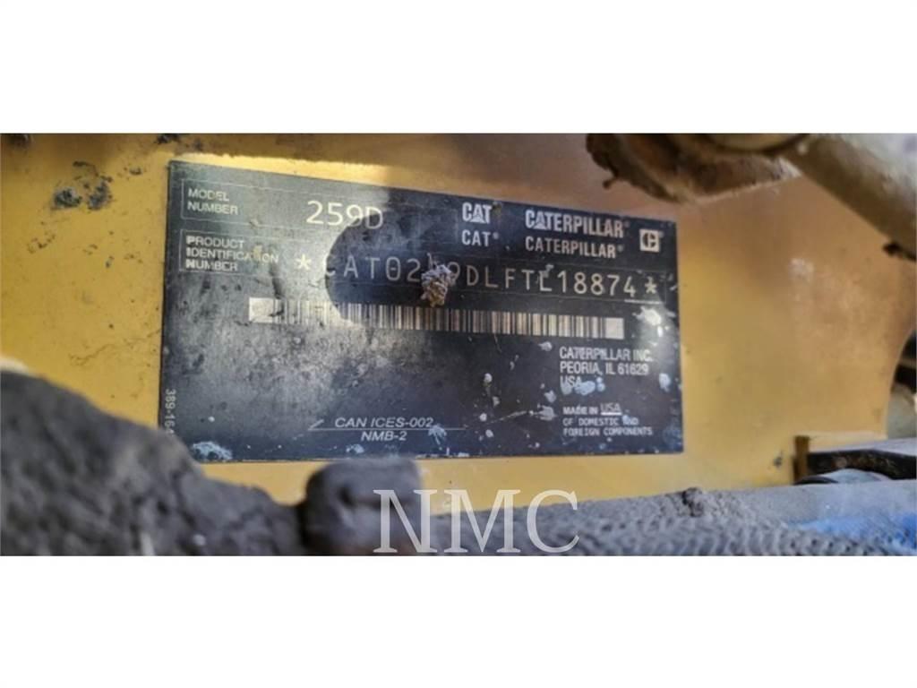 CAT 259D Krautuvai su šoniniu pasukimu