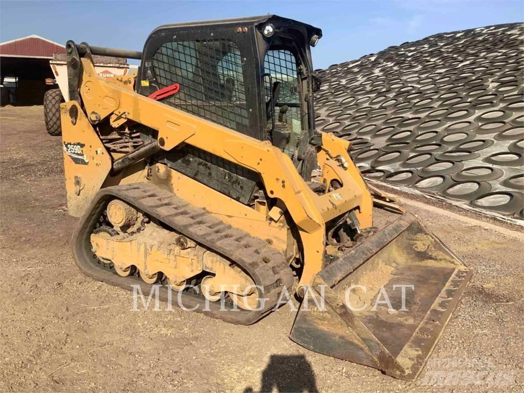 CAT 259D Krautuvai su šoniniu pasukimu