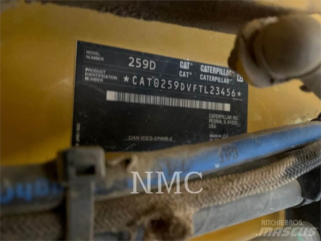 CAT 259D Krautuvai su šoniniu pasukimu