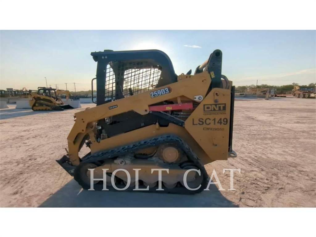 CAT 259D Krautuvai su šoniniu pasukimu