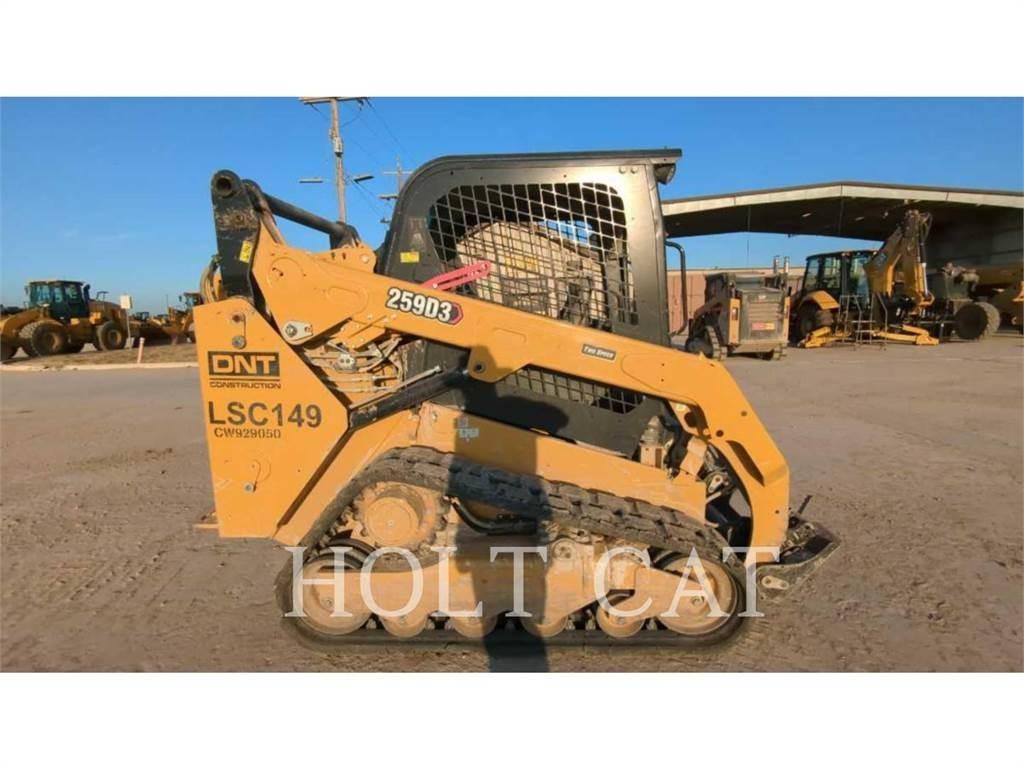 CAT 259D Krautuvai su šoniniu pasukimu