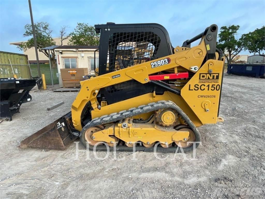 CAT 259D Krautuvai su šoniniu pasukimu