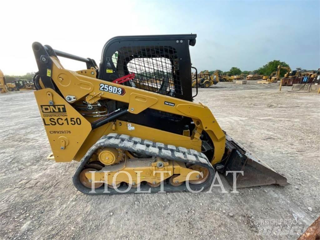 CAT 259D Krautuvai su šoniniu pasukimu