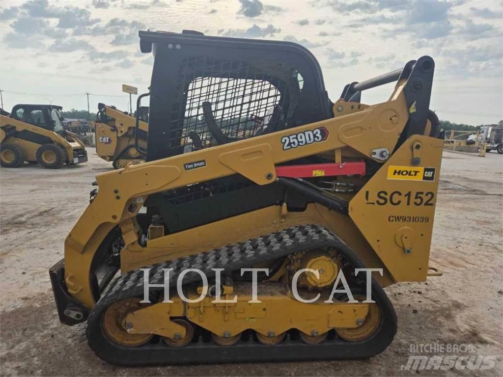 CAT 259D Krautuvai su šoniniu pasukimu