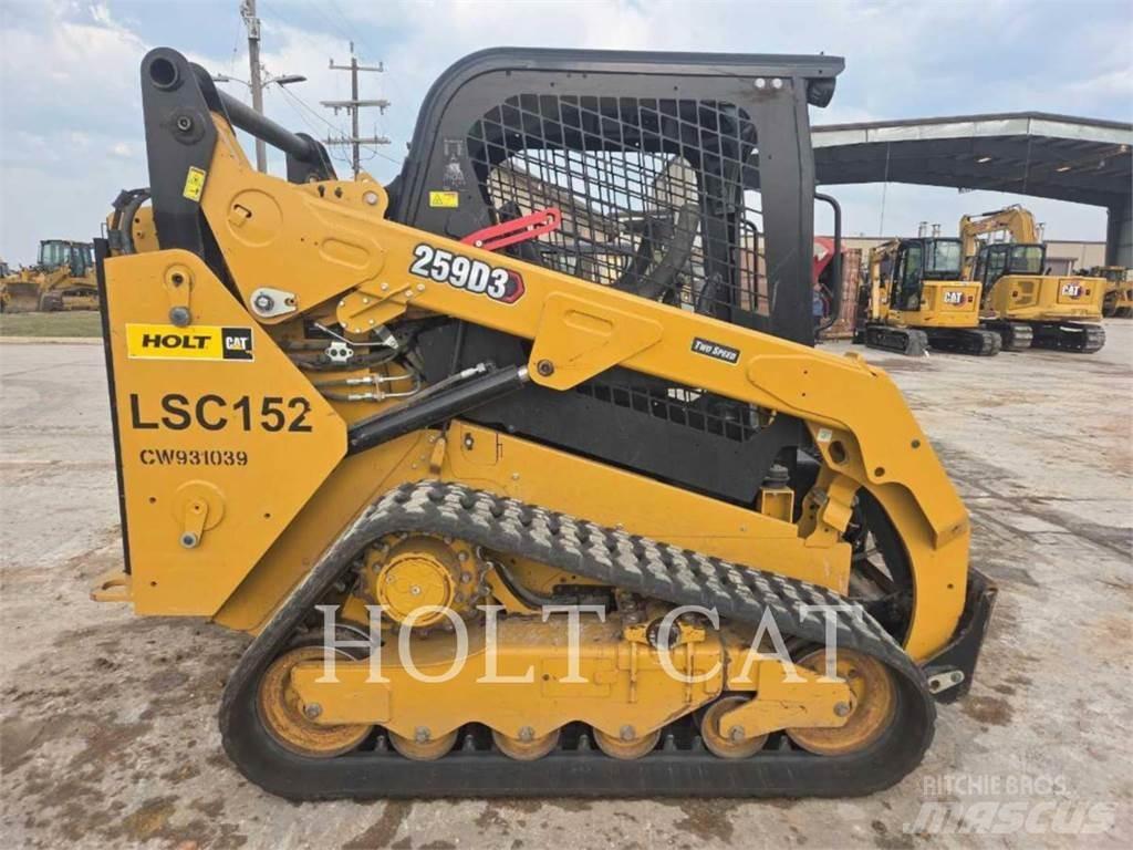CAT 259D Krautuvai su šoniniu pasukimu