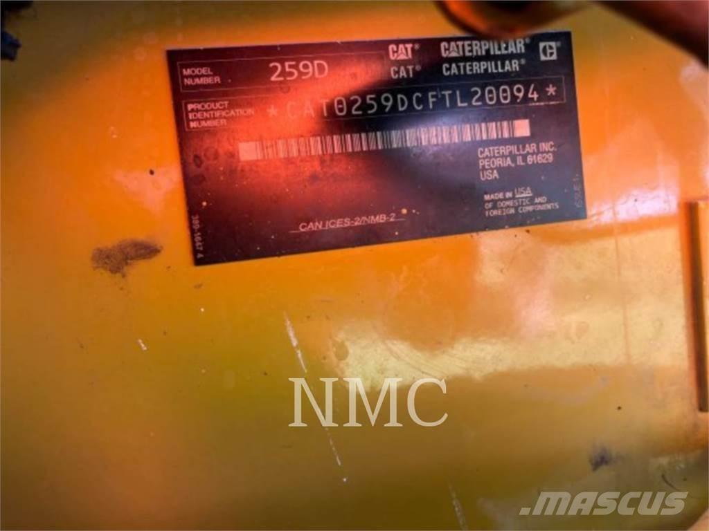 CAT 259D Krautuvai su šoniniu pasukimu