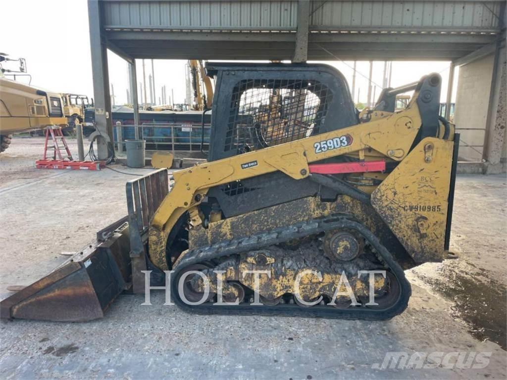 CAT 259D Krautuvai su šoniniu pasukimu