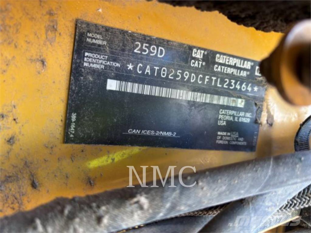 CAT 259D Krautuvai su šoniniu pasukimu