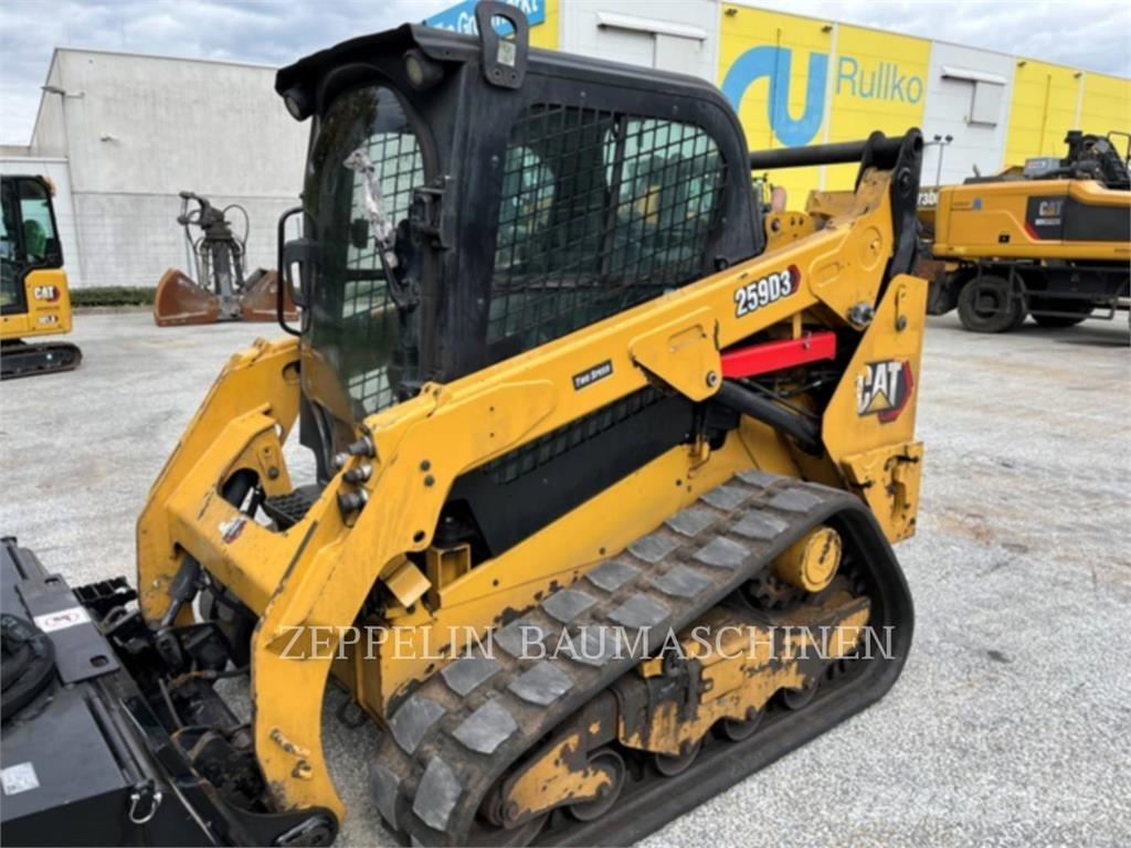 CAT 259D Krautuvai su šoniniu pasukimu