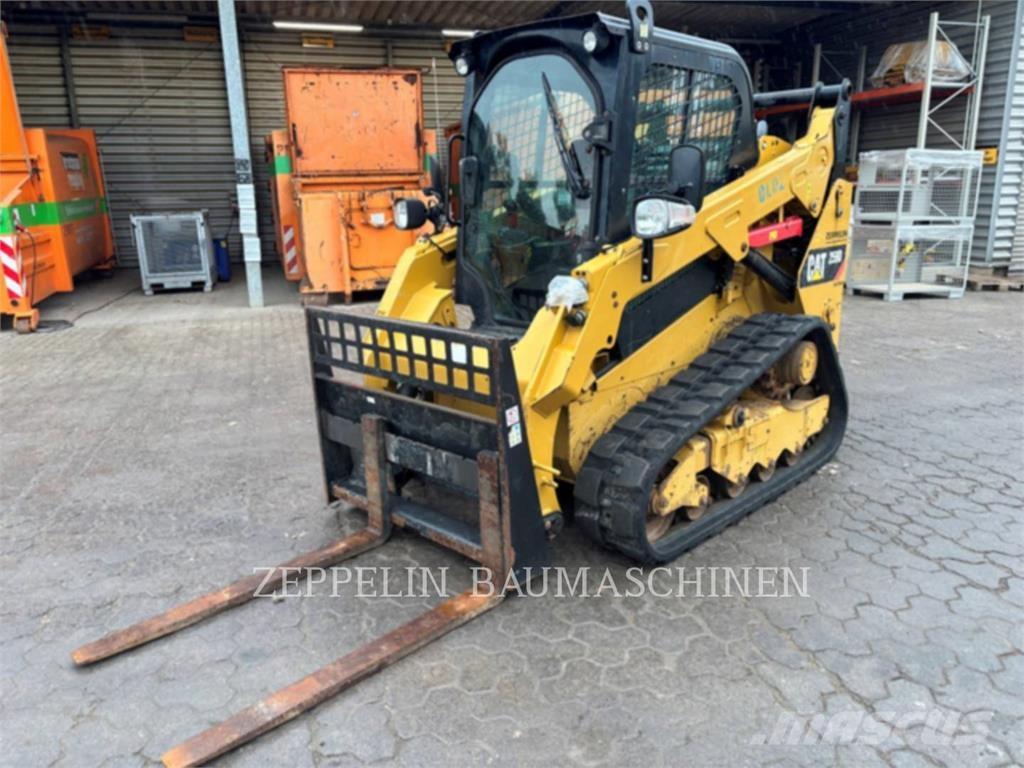 CAT 259D Krautuvai su šoniniu pasukimu