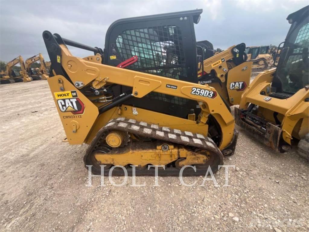 CAT 259D CAB Krautuvai su šoniniu pasukimu