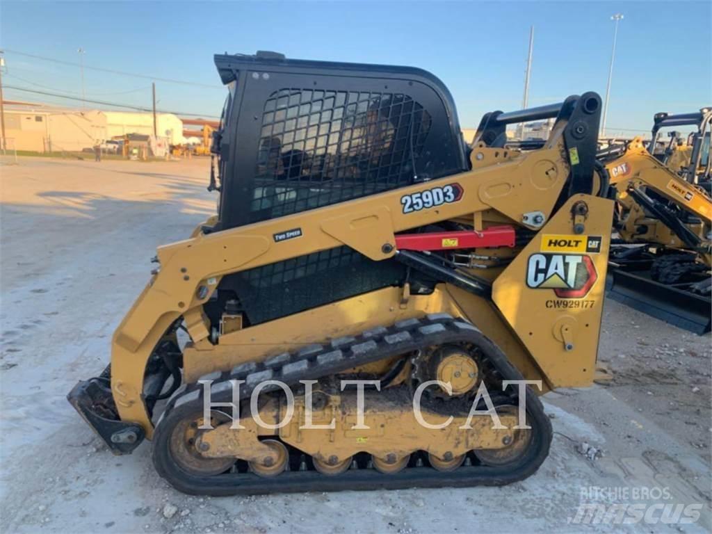 CAT 259D CAB Krautuvai su šoniniu pasukimu