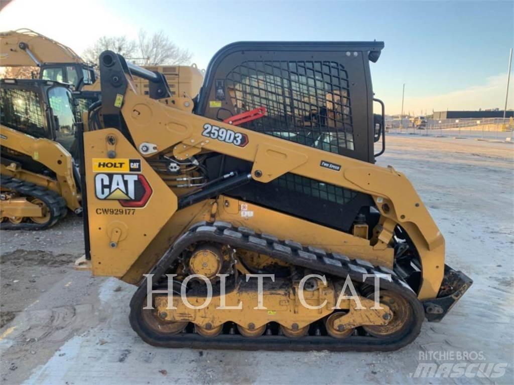 CAT 259D CAB Krautuvai su šoniniu pasukimu