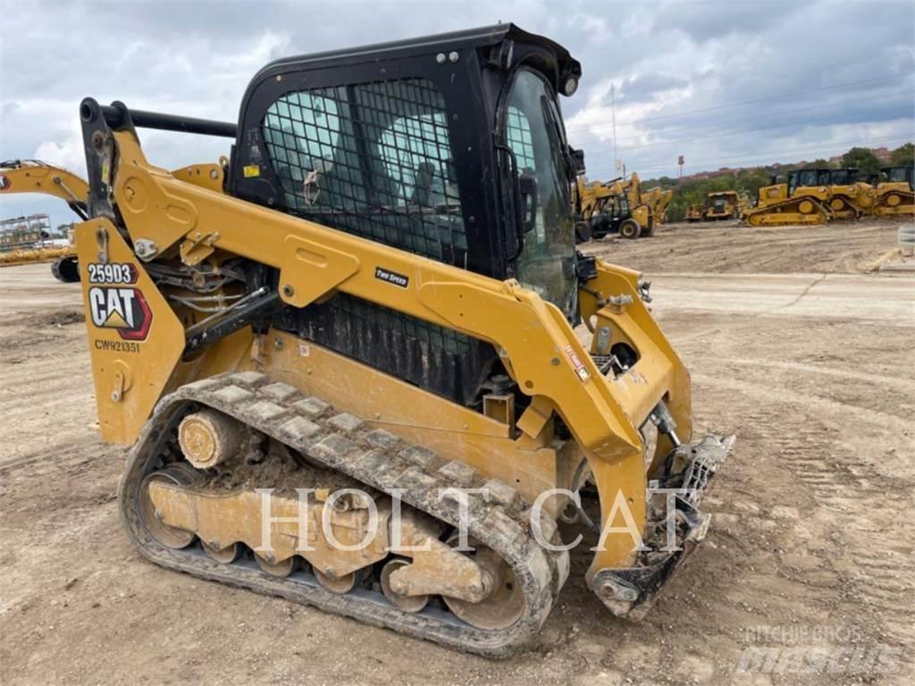 CAT 259D CAB Krautuvai su šoniniu pasukimu