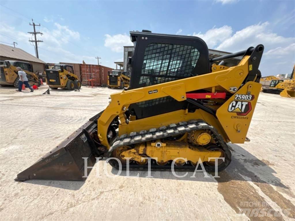CAT 259D CAB Krautuvai su šoniniu pasukimu