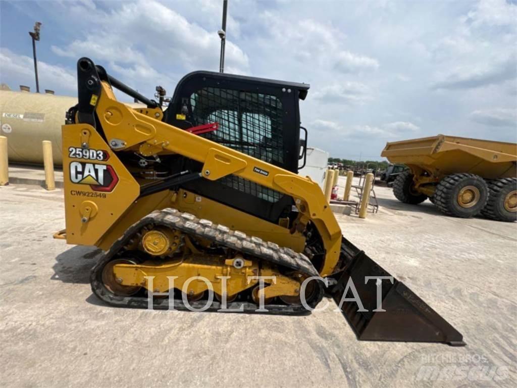 CAT 259D CAB Krautuvai su šoniniu pasukimu