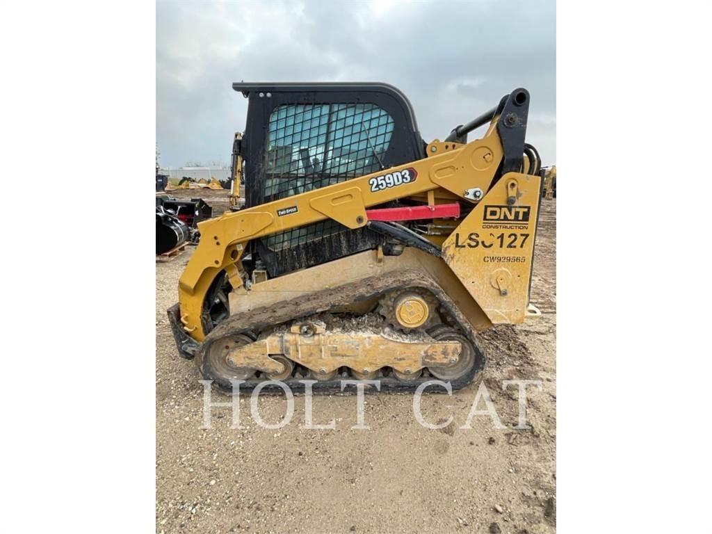 CAT 259D CAB Krautuvai su šoniniu pasukimu