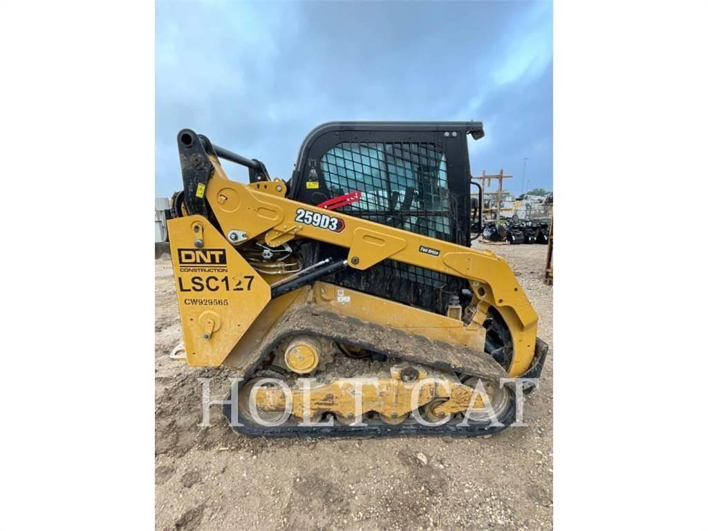 CAT 259D CAB Krautuvai su šoniniu pasukimu