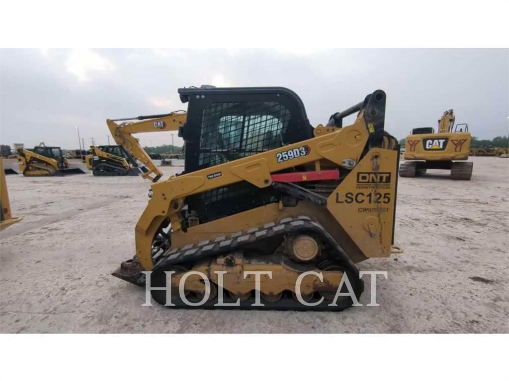 CAT 259D CAB Krautuvai su šoniniu pasukimu