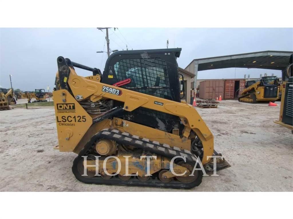 CAT 259D CAB Krautuvai su šoniniu pasukimu
