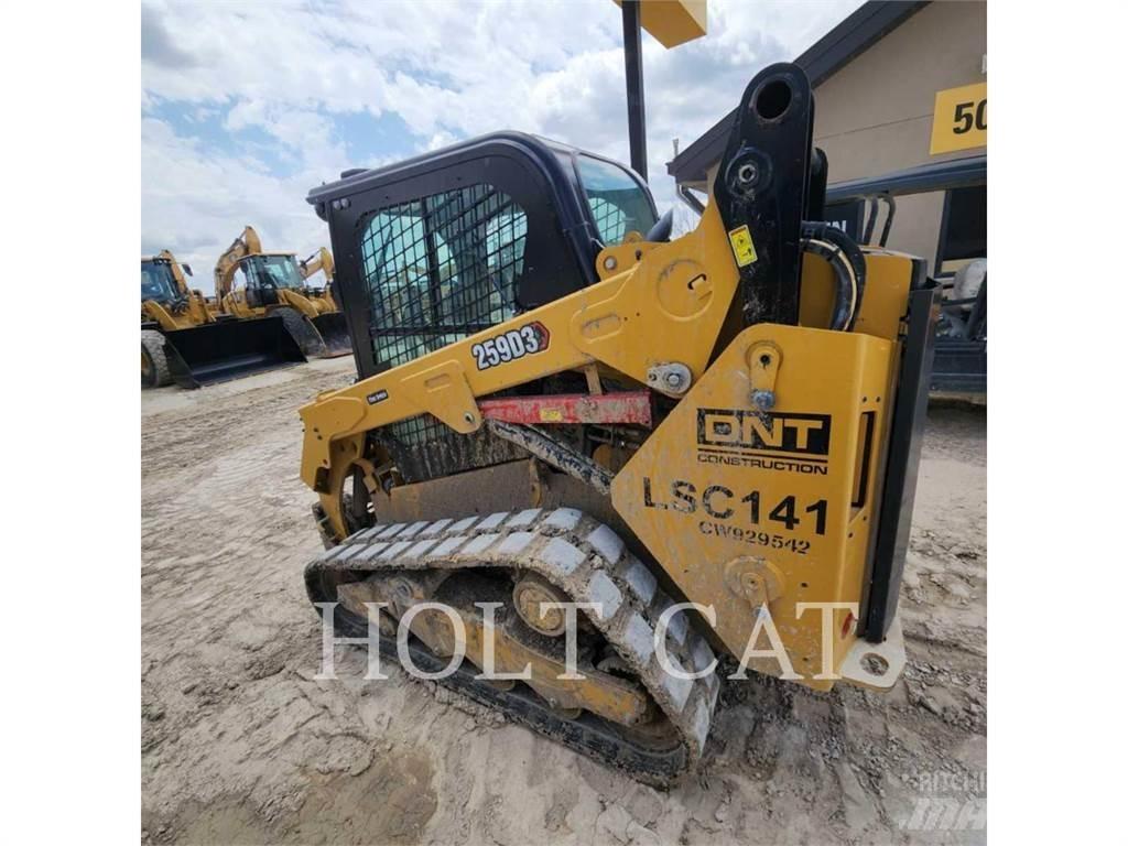 CAT 259D CAB Krautuvai su šoniniu pasukimu