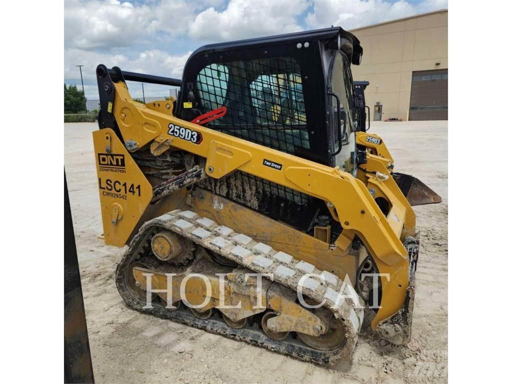 CAT 259D CAB Krautuvai su šoniniu pasukimu