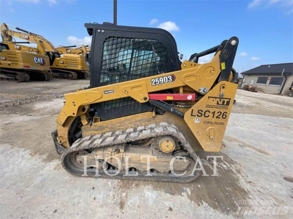 CAT 259D CAB Krautuvai su šoniniu pasukimu