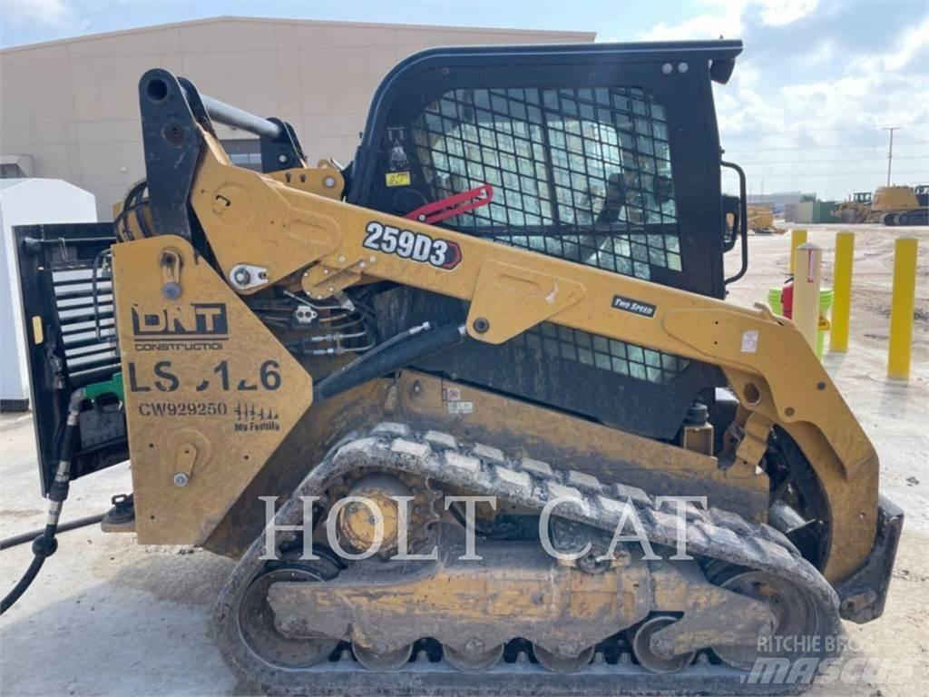 CAT 259D CAB Krautuvai su šoniniu pasukimu