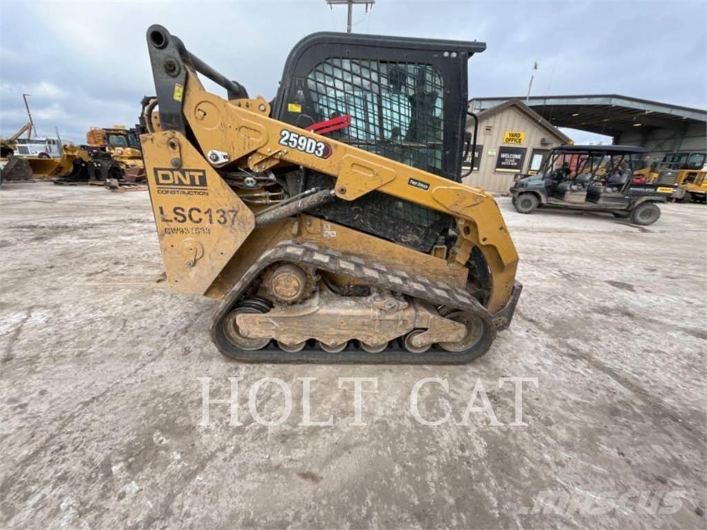 CAT 259D CAB Krautuvai su šoniniu pasukimu