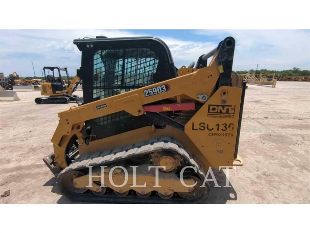 CAT 259D CAB Krautuvai su šoniniu pasukimu