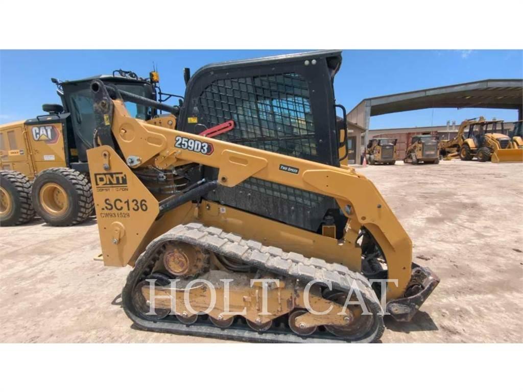 CAT 259D CAB Krautuvai su šoniniu pasukimu