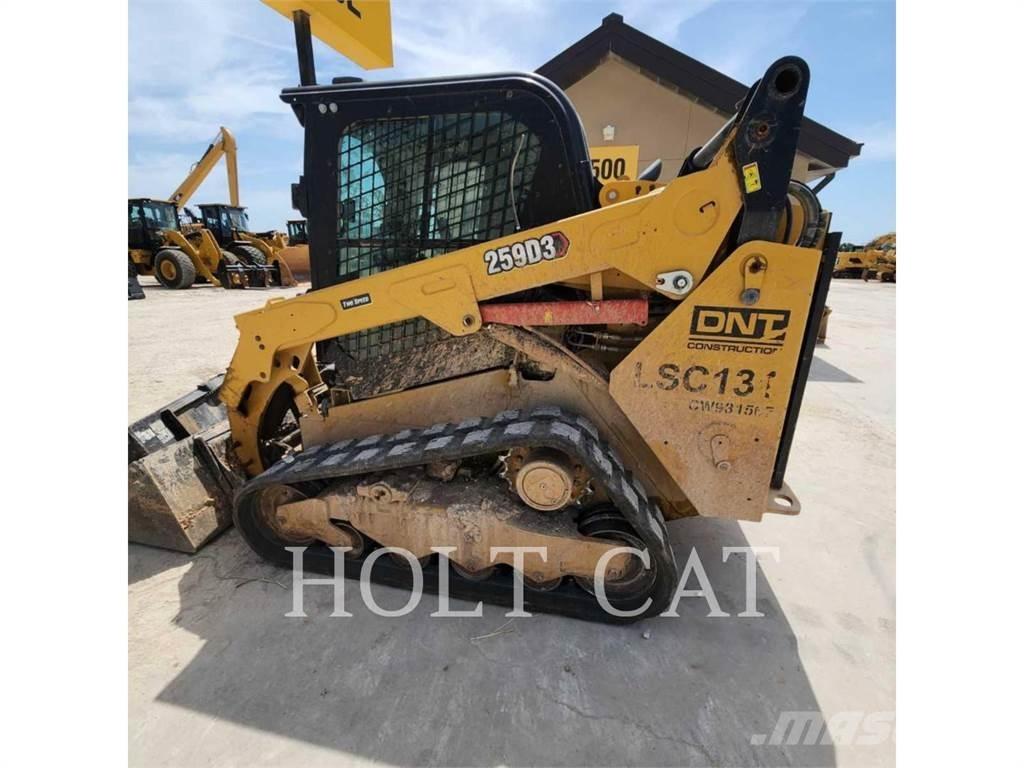 CAT 259D CAB Krautuvai su šoniniu pasukimu