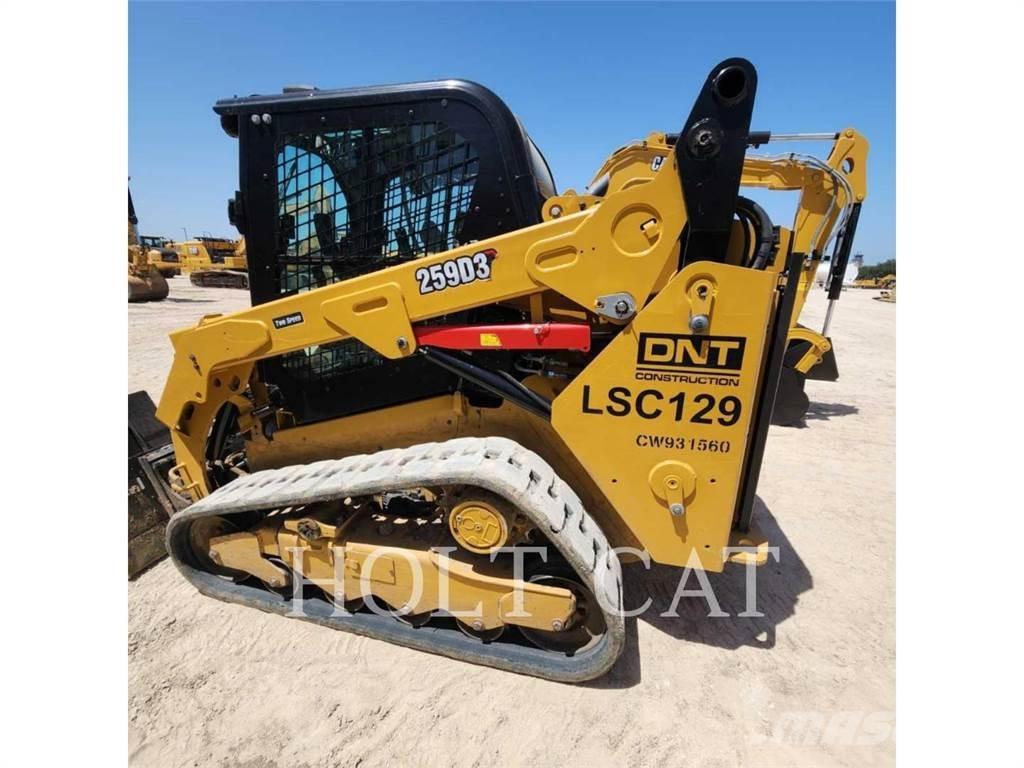 CAT 259D CAB Krautuvai su šoniniu pasukimu