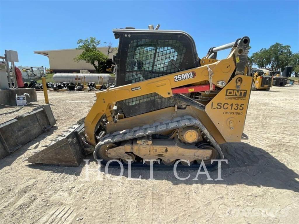 CAT 259D CAB Krautuvai su šoniniu pasukimu