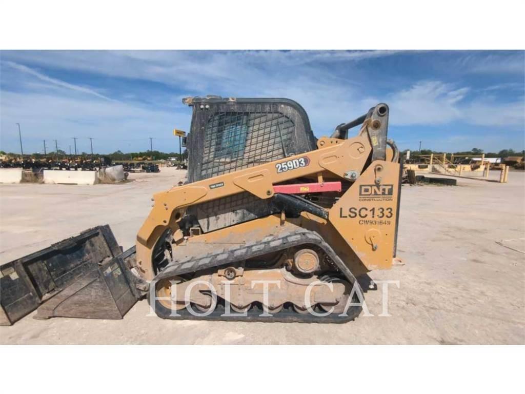 CAT 259D CAB Krautuvai su šoniniu pasukimu