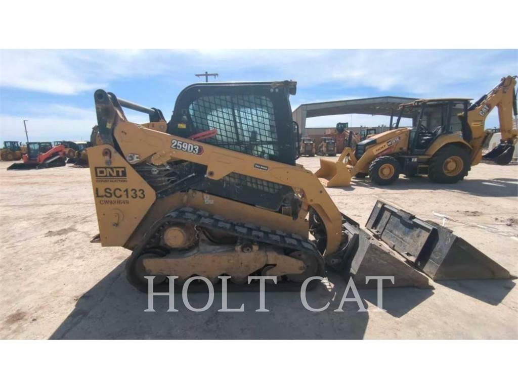 CAT 259D CAB Krautuvai su šoniniu pasukimu